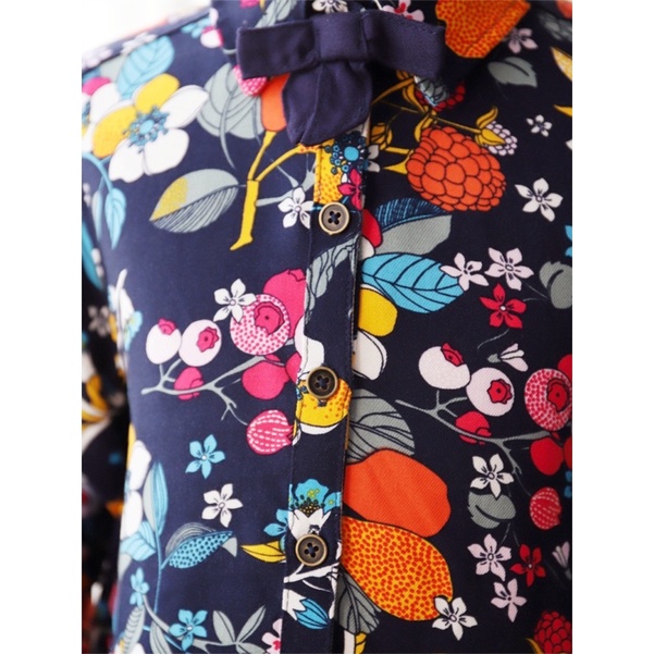 Áo váy bé gái BoBLi 4-10 tuổi  Áo vải hoa phong cách xuất dư 0922