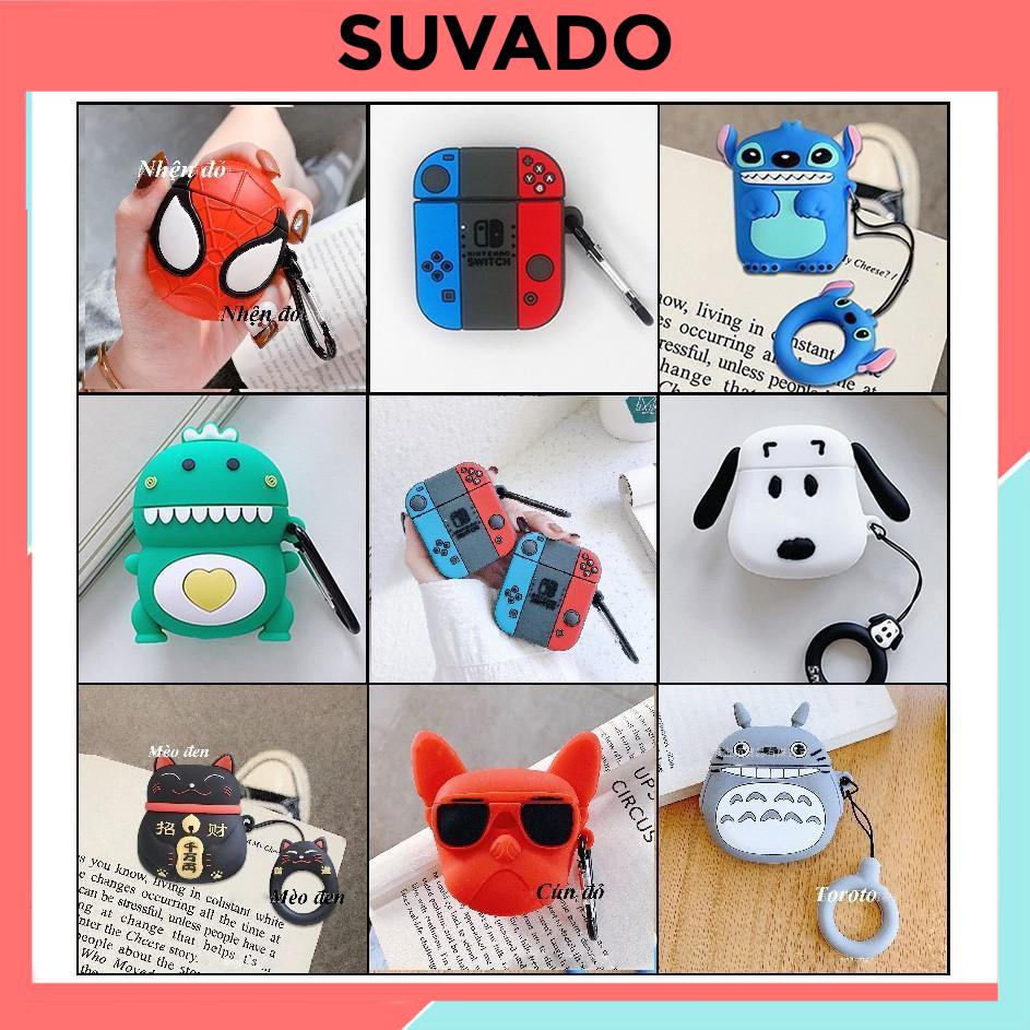 Vỏ Ốp bảo vệ bao đựng tai nghe không dây bluetooth đẹp dễ thương chống va đập OP SUVADO