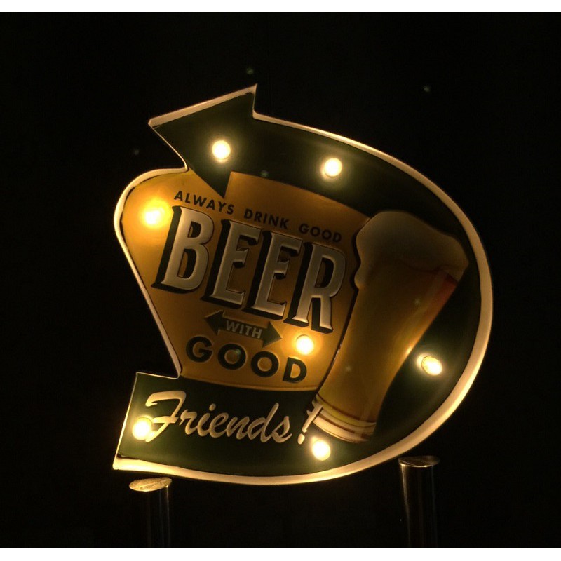 Hộp đèn led bảng hiệu quán bia (beer club) cá tính