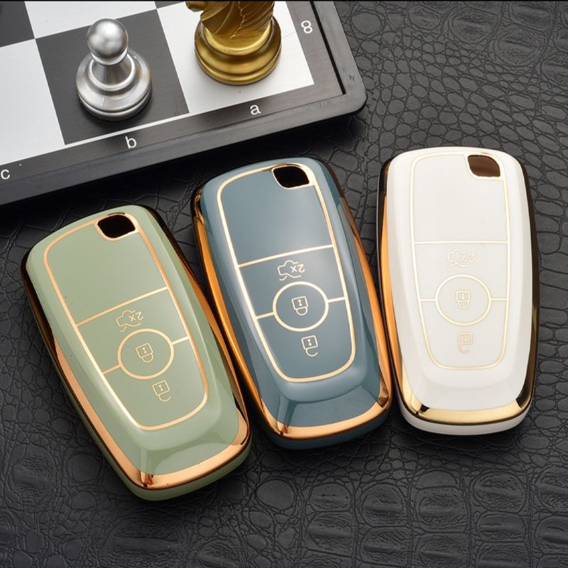 Ốp chìa khoá Ford EVEREST RANGER ECOSPORT đời 2018-2022 chìa thông minh smartkey