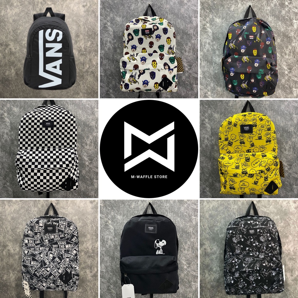 (𝗖𝗵𝗶́𝗻𝗵 𝗵𝗮̃𝗻𝗴 - M Waffle) (Tặng Túi Vải) Balo Vans SALE các mẫu hot (Có Sẵn - Full Tag)