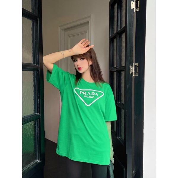 Xả hàng - Áo phông form rộng in logo, Áo thun dáng dài dấu quần AP1219 - Nhinhi Shop