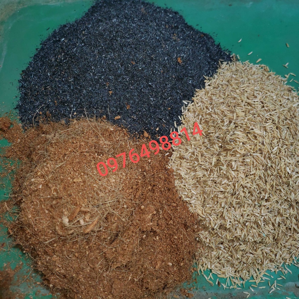 Gía thể 1kg hỗn hợp trộn sẵn(vỏ trấu,sơ dừa,tro trấu)