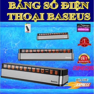 Bảng số điện thoại ô tô dạ quang Baseus Moonlight Box Series để trên taplo