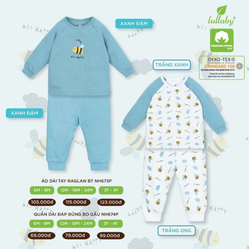 (SALE OFF 20%) BỘ SIÊU TẬP DÀI TAY LULLABY 2021