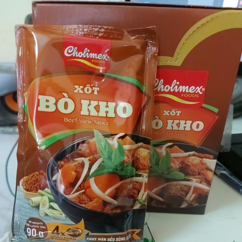 CHOLIMEX xốt bò kho 90g chay mặn đều dùng dc.