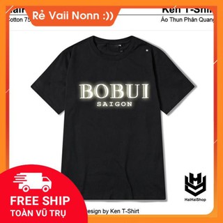 [THUN THÁI-GIẢM 50%] Áo Thun Phản Quang BOBUI Cotto Form Rộng Unisex Nam Nữ Rẻ Đẹp