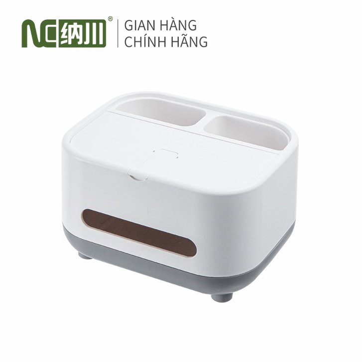 Hộp Đựng Khăn Giấy Ăn Để Bàn Có Khay Đựng Đồ Sang Chảnh, Hộp Giấy Ăn Đa Năng Tiện Dụng NaChuan