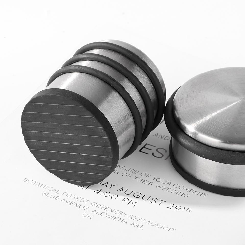 ZAIJIE24 Dụng Cụ Chặn Cửa Bằng Cao Su Chắc Chắn Không Cần Đục Lỗ Mới