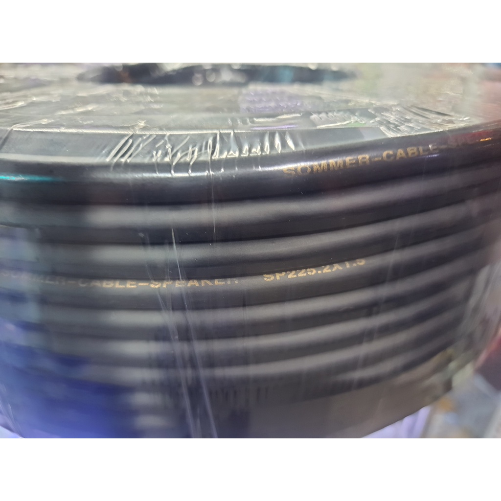 Speaker Cable - Dây Loa Sommer 2 Lõi 2 x 1.5 hàng loại 1 chữ vàng