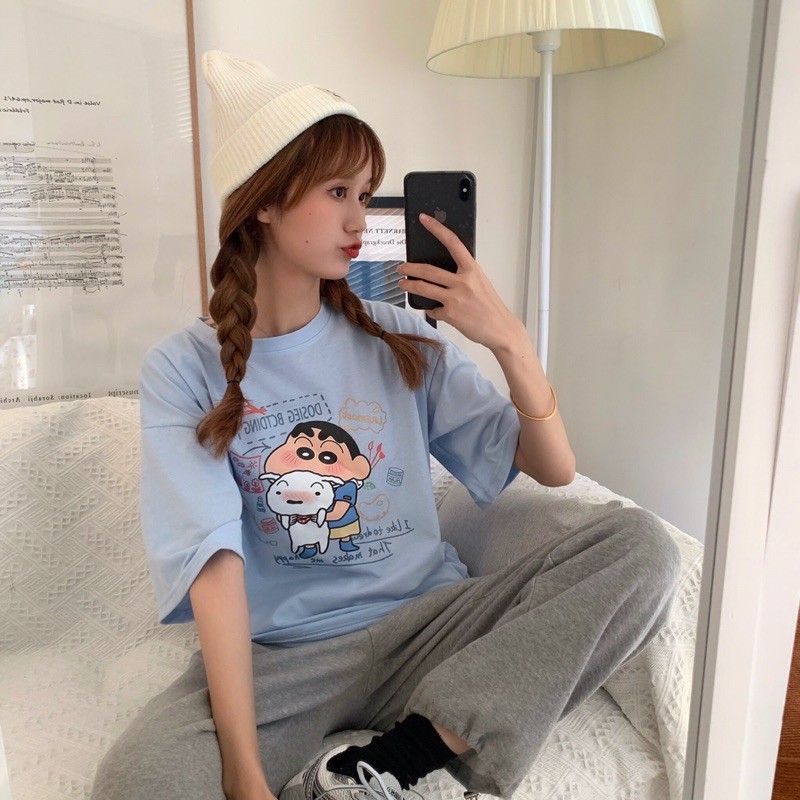 Áo Phông SHIN Unisex 🦋 Áo Thun Cộc Tay Nam Nữ In Hình 3 Màu 🦋