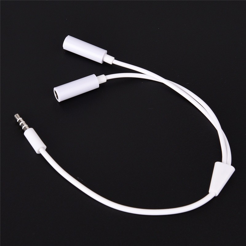 Dây cáp âm thanh chia 2 cổng jack 3.5mm chất lượng cao tiện dụng