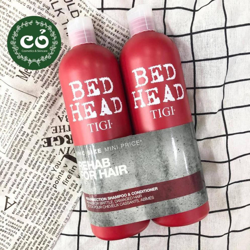 [ giá tốt nhất] Cặp dầu gội xả Tigi Bed Head 750ml - Cải thiện tóc hư tổn trong 2 tuần[Auth]