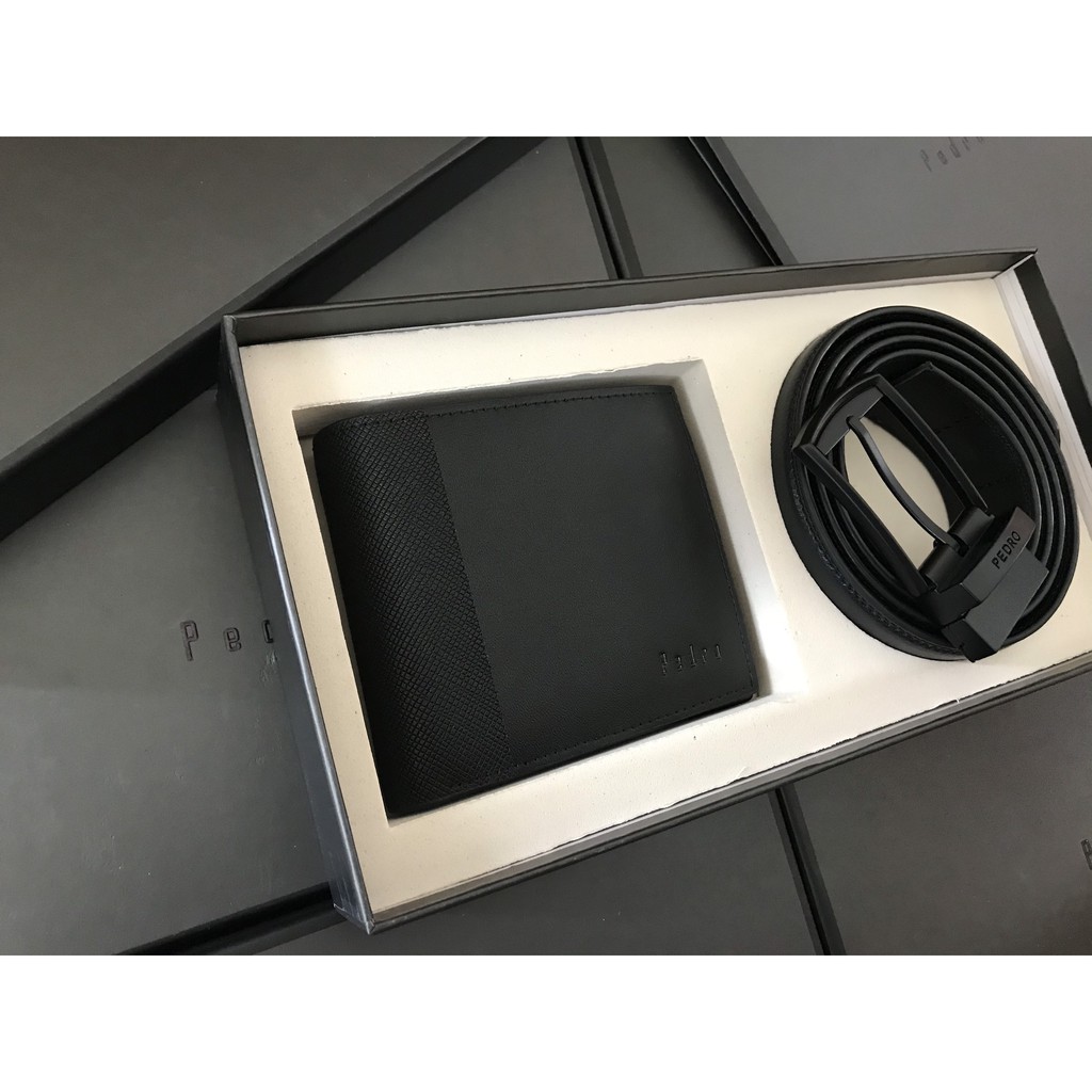 Set ví dây nịt Perdro XUẤT XỊN full box và túi giấy hãng