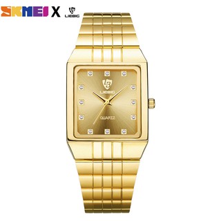 SKMEI 8808 Fashion Simple Quartz Stainless Steel Waterproof watch for women