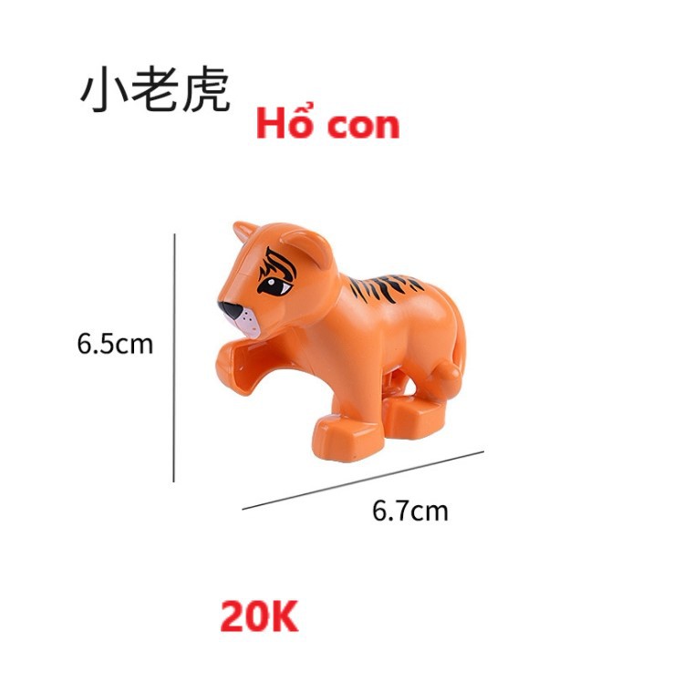 Hãng Gorock - Mô hình các con vật tương thích với Lego Duplo (nhóm 3)