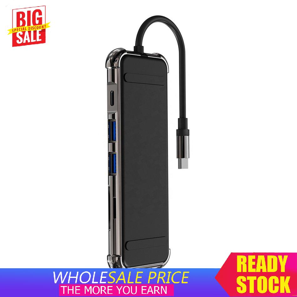 Bộ Chuyển Đổi Usb C Sang Hdmi-Compatible + Tf + An Ninh Digital + 3 Usb 4k 30hz 6 Trong 1 | BigBuy360 - bigbuy360.vn