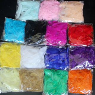 Set 150 Lông vũ, lông gà kích thước 5-10cm