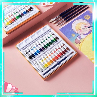 Màu nước Gouache dạng tuýp Deli 5ml - Màu vẽ chuyên nghiệp bộ 12 màu/ 24 màu