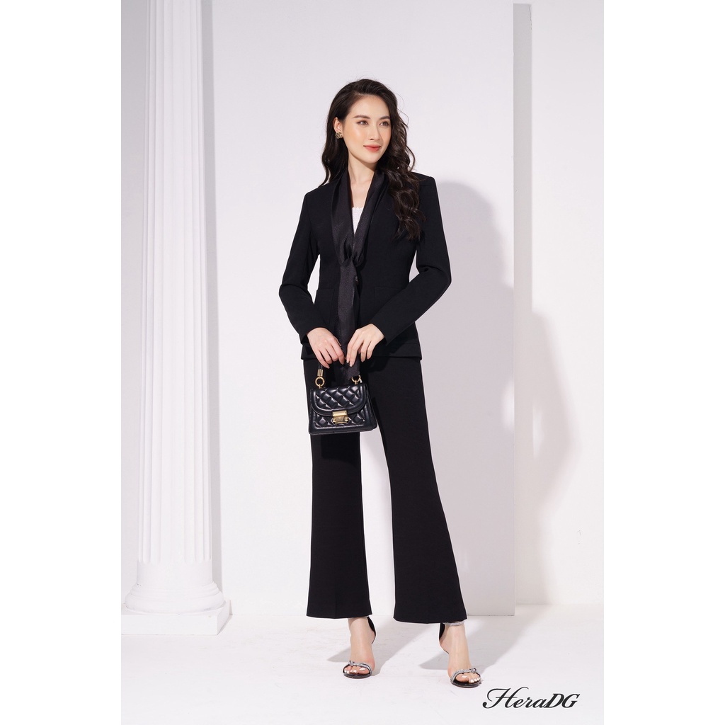 Áo vest nữ phối cổ tơ HeraDG WAVBA005