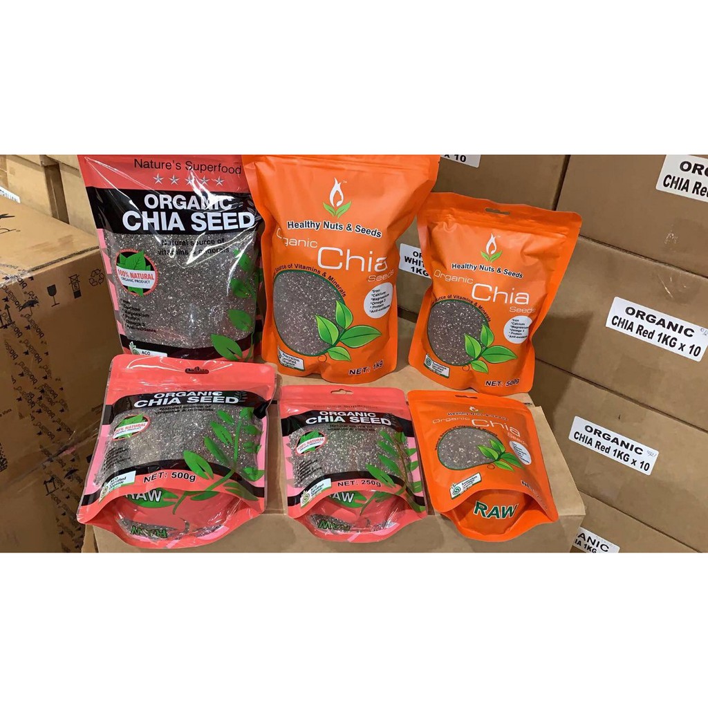 Hạt Chia Healthy Nuts &amp; Seeds Organic Chia Seeds 1KG ( Màu Hồng)