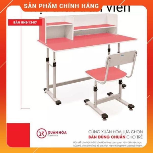 [FreeShip] Bàn ghế học sinh liền giá sách - bàn ghế học sinh xuân hòa - BHS-13-07 Huy Anh