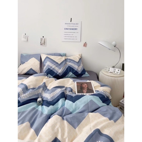 Bộ chăn ga gối cotton 100% REE Bedding đủ size giường nệm CT167