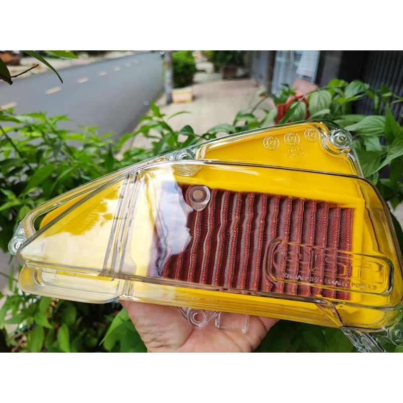 Nắp Pô E &amp; Lọc Gió Thép SCOOPY 2021-&gt;2023 Trong Suốt