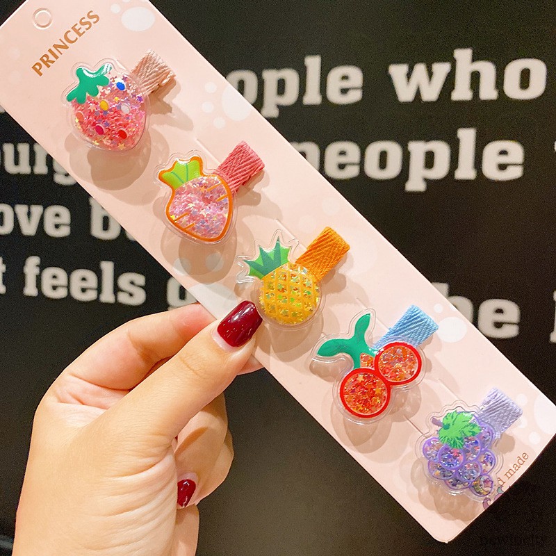 Set Kẹp Tóc Hoạt Hình Dễ Thương Cho Bé Gái