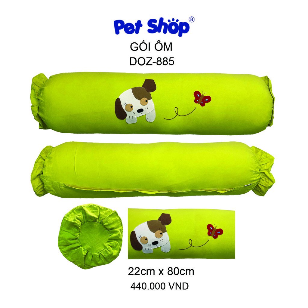 GỐI ÔM NGƯỜI LỚN COTTON MÁT MỊN PETSHOP (22x80cm)