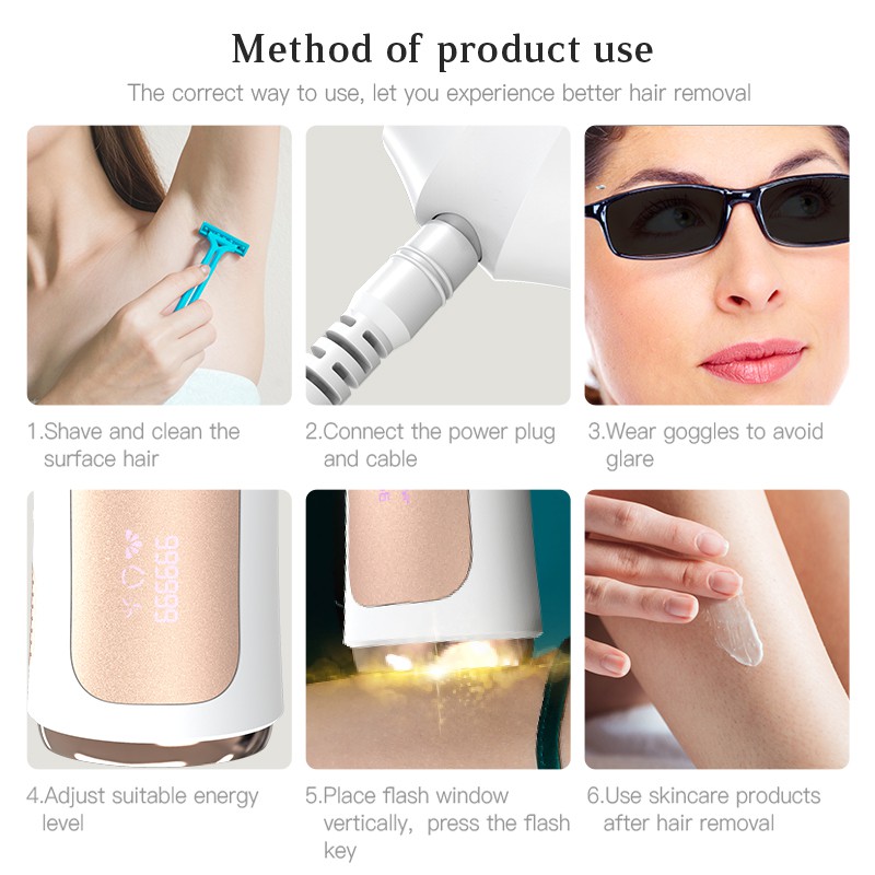 Máy triệt lông IPL ANLAN hai đầu xung ánh sáng 999999 không đau