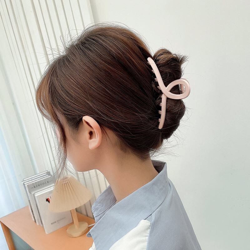 Kẹp tóc cỡ lớn nhiều màu sắc phong cách Hàn Quốc cho nữ f119