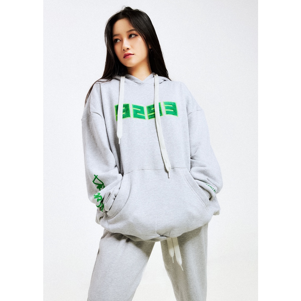 Áo Hoodie 9293 Original DOD màu xám 100%cotton chân cua xịn