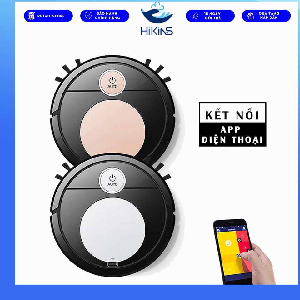 [Mã ELMS5 giảm 7% đơn 300K] Robot hút bụi lau nhà gia đình thông minh IS34 pin khỏe cảm ứng 1 chạm
