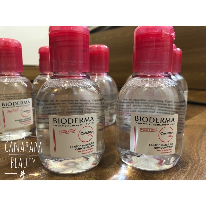 Nước tẩy trang Bioderma Crealine hồng cho mọi loại da