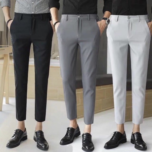 Quần tây nam ống côn dáng body vải co giãn cao cấp công sở đi học đi tiệc đi chơi phù hợp với thời trang
