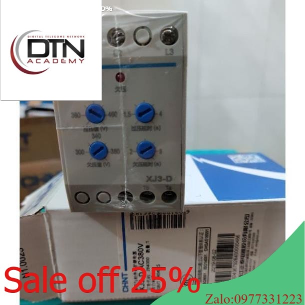 Relay Rơ le relay bảo vệ điện áp Bảo vệ lỗi pha lệch pha Chint XJ3- D, XJ3-G