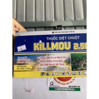 Thuốc diệt chuột thế hệ mới Killmou 2.5 DP (Gói 10g)