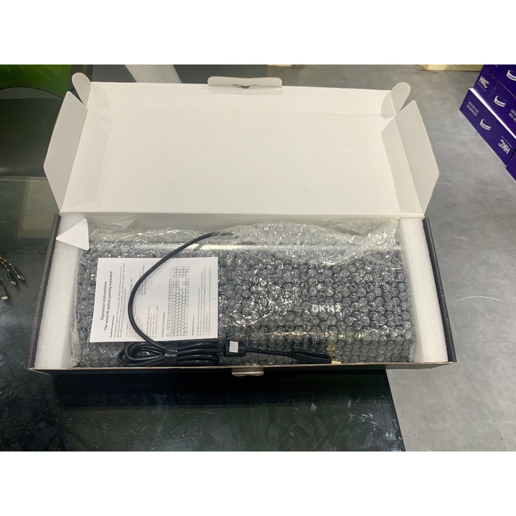 Bàn Phím Quang Cơ Gaming GK112 (RGB, Blue/ Brown/ Red D Switch) Chống Nước