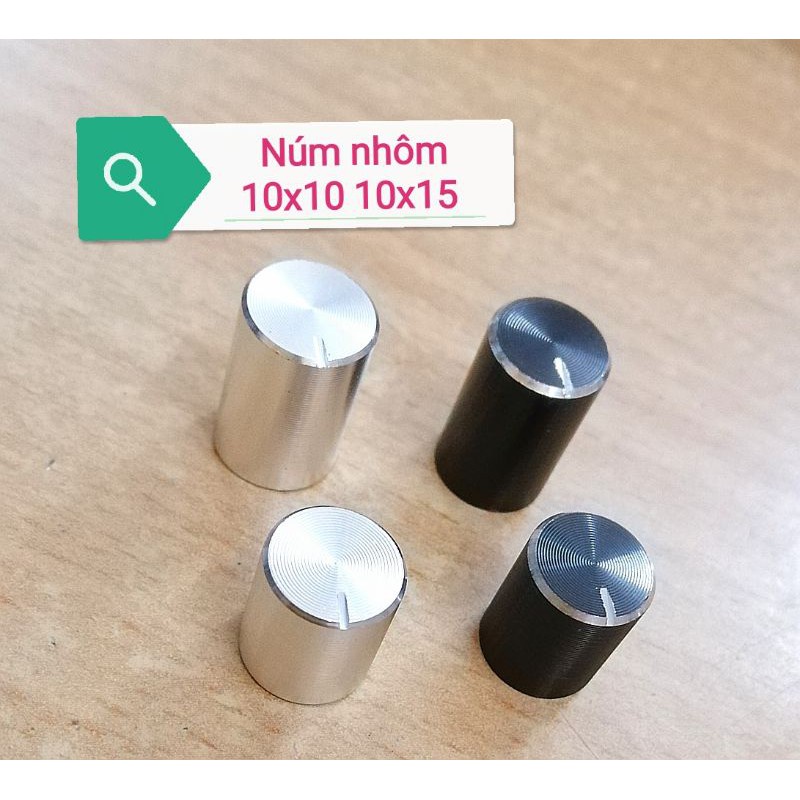 Núm nhôm biến trở volume Chiết áp âm ly 10x10mm 10x15 15x13 17x17 Núm Triết áp RK097G Wh148 AG2 nhôm 10*15 15*17 Cao cấp