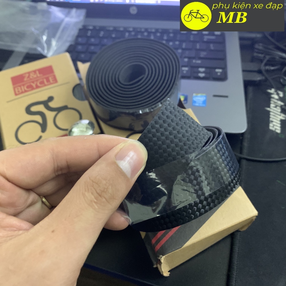 Dây quấn ghi đông xe đạp - dây quấn xe đạp vân cacbon cao cấp