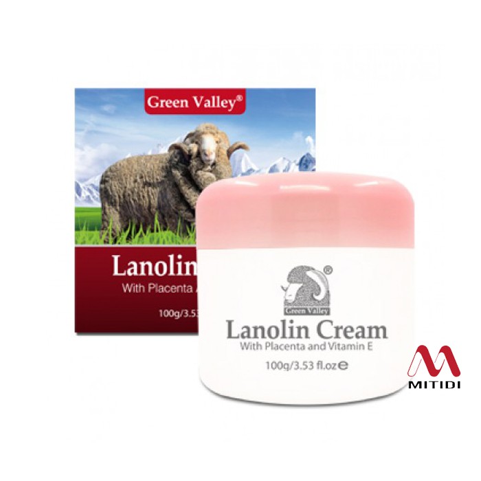 Kem nhau thai cừu Lanolin Cream with Placenta and Vitamin E của Green Valley
