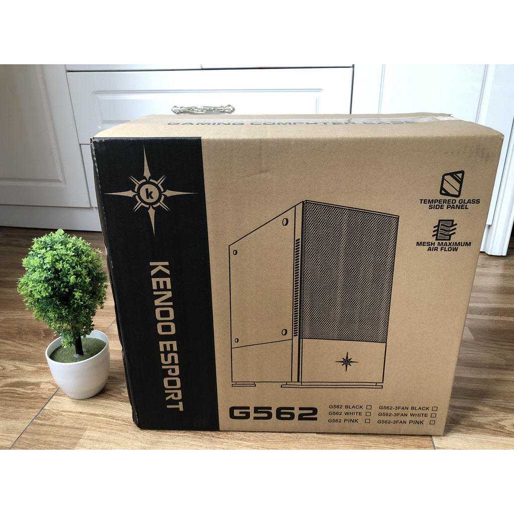 Vỏ máy tính KENOO ESPORT G562 Trắng Mini Tower - (Mid Tower/White) | WebRaoVat - webraovat.net.vn