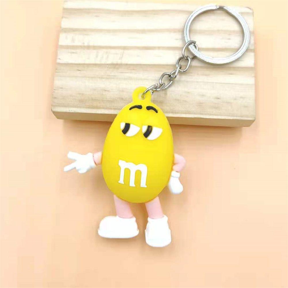 Pewany M &amp; M 'S Móc Chìa Khóa Xe Hơi Mặt Hình Hạt Socola M Thời Trang Thích Hợp Làm Quà Tặng