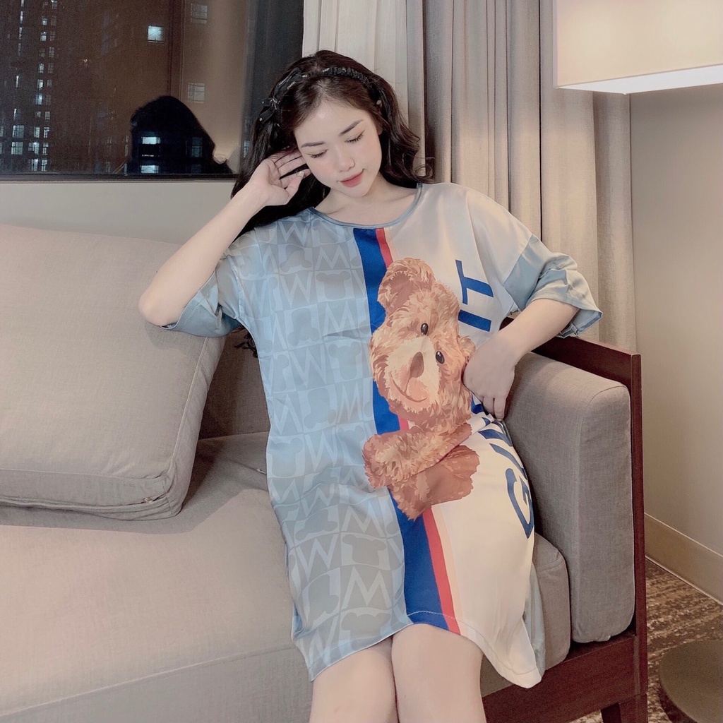 Váy Xinh Thiết Kế Sang Chảnh Chất Liệu Lụa Satin Loại 1 Phom 45-60kg | BigBuy360 - bigbuy360.vn