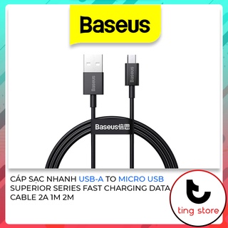 Dây cáp sạc nhanh usb to micro usb baseus superior fast charging data cable 2a dài 1m 2m