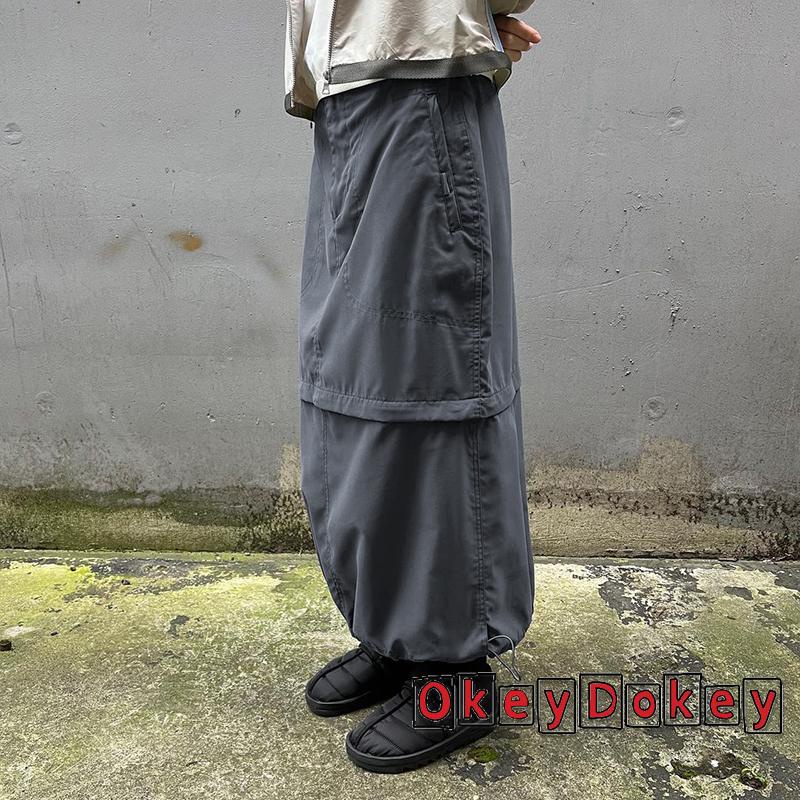 Chân Váy Rộng Xếp Nếp Kiểu Hàn Quốc Vintage Đường Phố Cho Nữ OKDK-Y2K