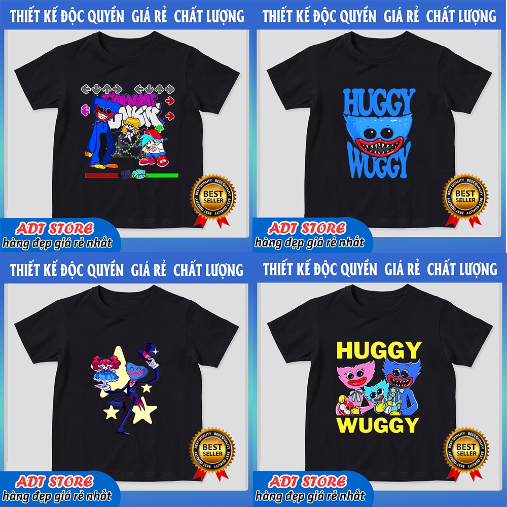 Áo thun trẻ em in hình game poppy playtime búp bê huggy wuggy độc đẹp cực chất