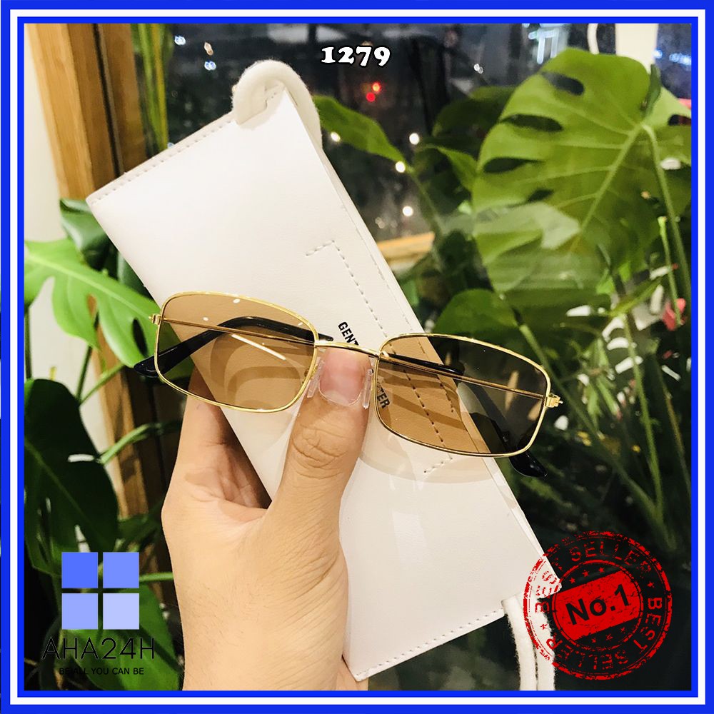 [Mã FARSSTGRE giảm 5K đơn bất kỳ] Mắt kính thời trang vuông nhiều màu gọng kính mát nam nữ hot trend sành điệu AH1279 | BigBuy360 - bigbuy360.vn