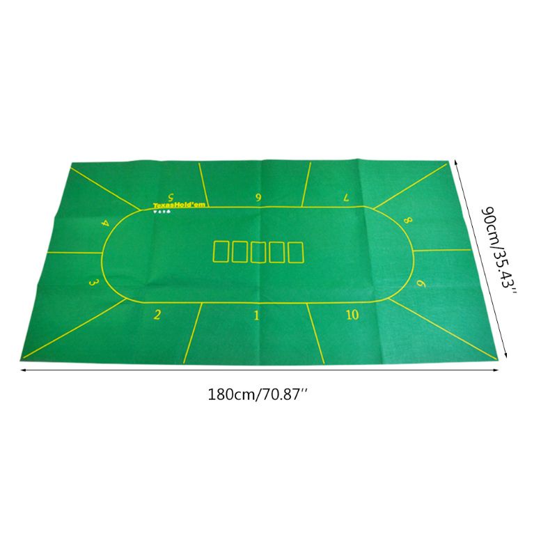Thảm Trải Bàn Trang Trí In Họa Tiết Texas Hold 'Em 70x35Inch